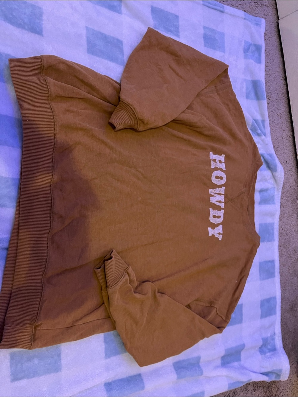 Aeropostale Brown 'HOWDY' Crewneck Sweatshirt